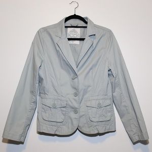 SONOMA Blazer Style Light Gray/Blue 2 Pckt Jacket